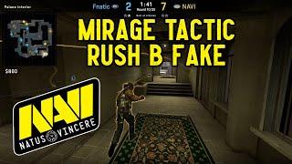 NAVI Mirage Fake B Rush Tactic (CS:GO Strat)