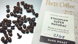 Peet's Coffee Ethiopian Super Natural Bean Review + Method