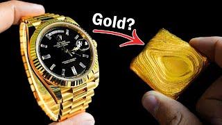 Do gold watches have a lot of gold?