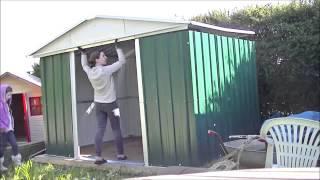 Part 3 - 10 x 8 Metal Shed Build - Walls, Doors and Completion