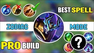 PRO ZHASK REVAMP ZODIAC MODE! BEST BUILD EMBLEM & SPELL 2022 FOR SOLO RANKED MUST TRY! MOBILE LEGEND