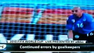 World cup 2010 Errors by goalkeepers