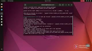 Download & Install Google-Chrome with Terminal | UBUNTU 22.04