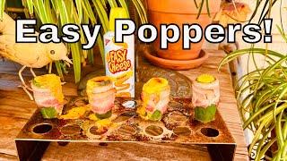 Easy Poppers | Jalapeno poppers with Easy Cheese