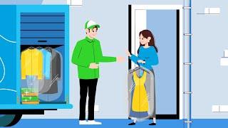 Laundry Pickup Explainer Video | Doodle Video Production