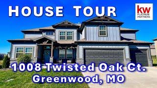 $615,000 Luxury Home Tour. 1008 Twisted Oak Ct. Greenwood, MO / 6 Bedrooms & only 3 years old.