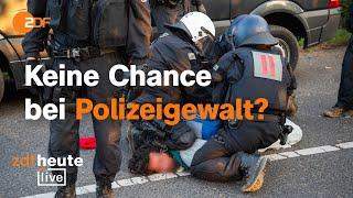 Polizeigewalt: Warum Verfahren meist eingestellt werden | Polizist und Kriminologe bei ZDFheute live