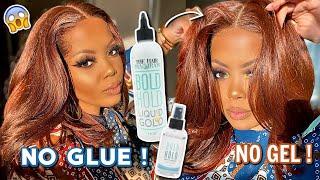  No SKILLS Needed Perfect GLUELESS Wig Install Bold Hold LIQUID GOLD STEP by STEP BOB Wig MARTINA