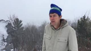 Feeding the eagles on Hawk Ridge in Duluth