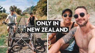 New Zealand Must-Do! Gisborne Rail Bike Adventures (On Train Tracks!)