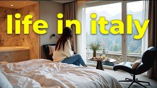 italy vlog | staying at a boutique hotel, michelin restaurant & local festival