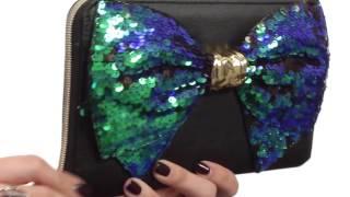 Betsey Johnson Bow-Lesque Large Zip Around SKU:8840257