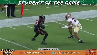 Miami Hurricanes vs FSU Student of the Game