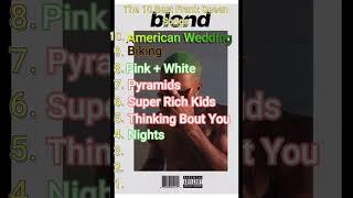 The Top 10 BEST Frank Ocean Songs #frankocean #list #blonde