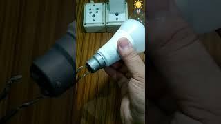 Crazy Experiment with Capacitor and LED Bulb #shorts #experiment