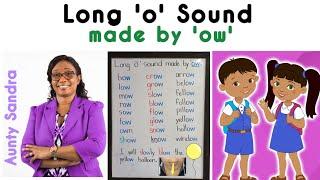 Long 'o' Sound made by 'ow' |  Rhyming Words | Blending Letter Sounds | Learning to Read and Spell.