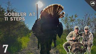 LONGBEARD IN OUR LAP - Same Turkey, Different Call | Dusting Site Setup for Midday Hunt Success