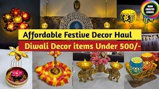 Festive Diwali Decor Items Under Rs 500 | Affordable Diwali Decor Haul