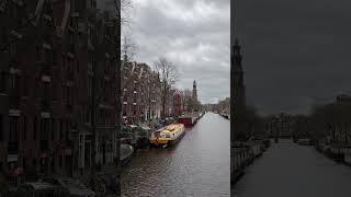 Amsterdam in the winter ️ #amsterdam #youtube #shorts #winter