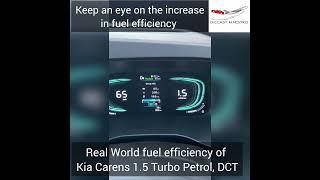 Fuel efficiency of Kia Carens 1.5Turbo, Petrol, #shorts #youtubeshorts #youtubeshortsviral #kia