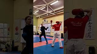 Варианты исполнения «ura-mawashi geri”