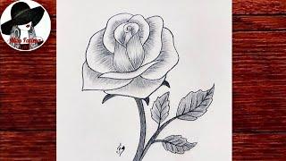 ROSE Drawing Easy | How to Draw a Rose step by step