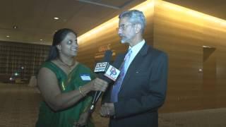 Dr.Subramanya Jaishankar,Indian Ambassador to USA speaking to Desiplaza TV at USIACOC Banquet 2014