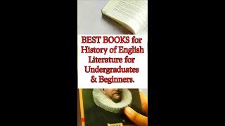 3 Best Books to study History of English literature  #literatureshiksha #historyofenglishliterature