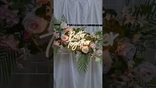 Floral Wedding Backdrop #weddingdecoration