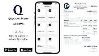 How to create quotation in mobile app | Quotation Maker App For iPhone | iPad | Quotation Maker