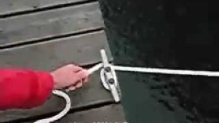 Doug Dawson Tying a Figure 8 Cleat Hitch - YouTube.wmv