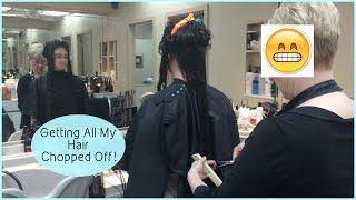 GETTING MY HAIR CHOPPED OFF (Vlog) | LuciaTepperBeauty