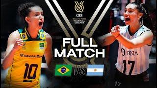  BRA vs  ARG - Paris 2024 Olympic Qualification Tournament | Full Match - Volleyball