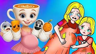 Mang thai Ballerina Cappuccina và Cappuccino Assassino! Câu chuyện buồn khi mang thai của Rapunzel