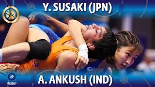 Yui Susaki (JPN) vs Ankush Ankush (IND) - Final // U23 World Championships 2022 // 50kg