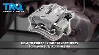 How to Replace Rear Brake Calipers 2014-2018 Subaru Forester