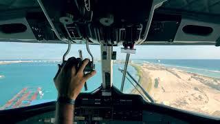 Landeanflug per Wasserflugzeug in Male (Malediven) bei toller Sicht