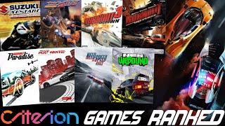 Ranking EVERY Criterion Racing Game WORST TO BEST (Top 14 Games)