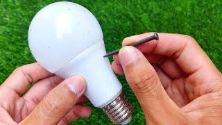 Amazing Method! Just Use Nails and Fix All LED Bulbs in Your Home