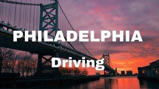 Driving Philadelphia USA 4K video. ZH Travellers.