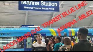 New Ultra Modern Train Ride, Lagos Mass Rail Transit, Blue Line Marina to Mile 2, Nigeria #LagosTube