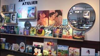 Vlog 유화 배우기, 성인 취미미술 브이로그 Art atelier, Oil painting class