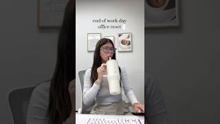 ASMR office clean & reset after work  #aesthetic #cleaning