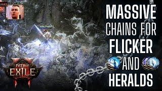 [PoE2] CRACKING the CODE on a One-button Flicker Strike Setup for Mass Chaining with INSANE Clear