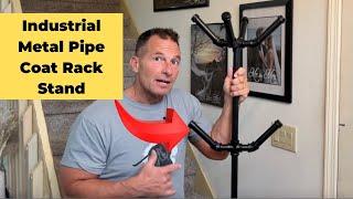 Industrial Metal Pipe Coat Rack Stand Review