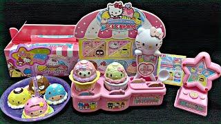 Hello Kitty Sanrio Characters Ice Cream Shop Set Satisfying with Unboxing Compilation Toys ASMR #329