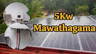 5Kw Solar Power System Installation Completed At Mawathagama  | Full Video