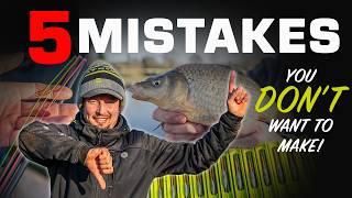 YOU'RE DOING IT WRONG!...... DONT Make These Mistakes & CATCH MORE Carp & F1's in winter!