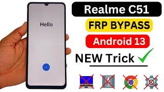 Realme C51 Frp Bypass Android 13 Without PC | Realme C51 (RMX3830) Google Account Bypass