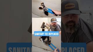 Sanitary Tee & Kitchen Repaired with CHANNELLOCK TOOLS  @CHANNELLOCKBLUE #diy #USA #Plumbing